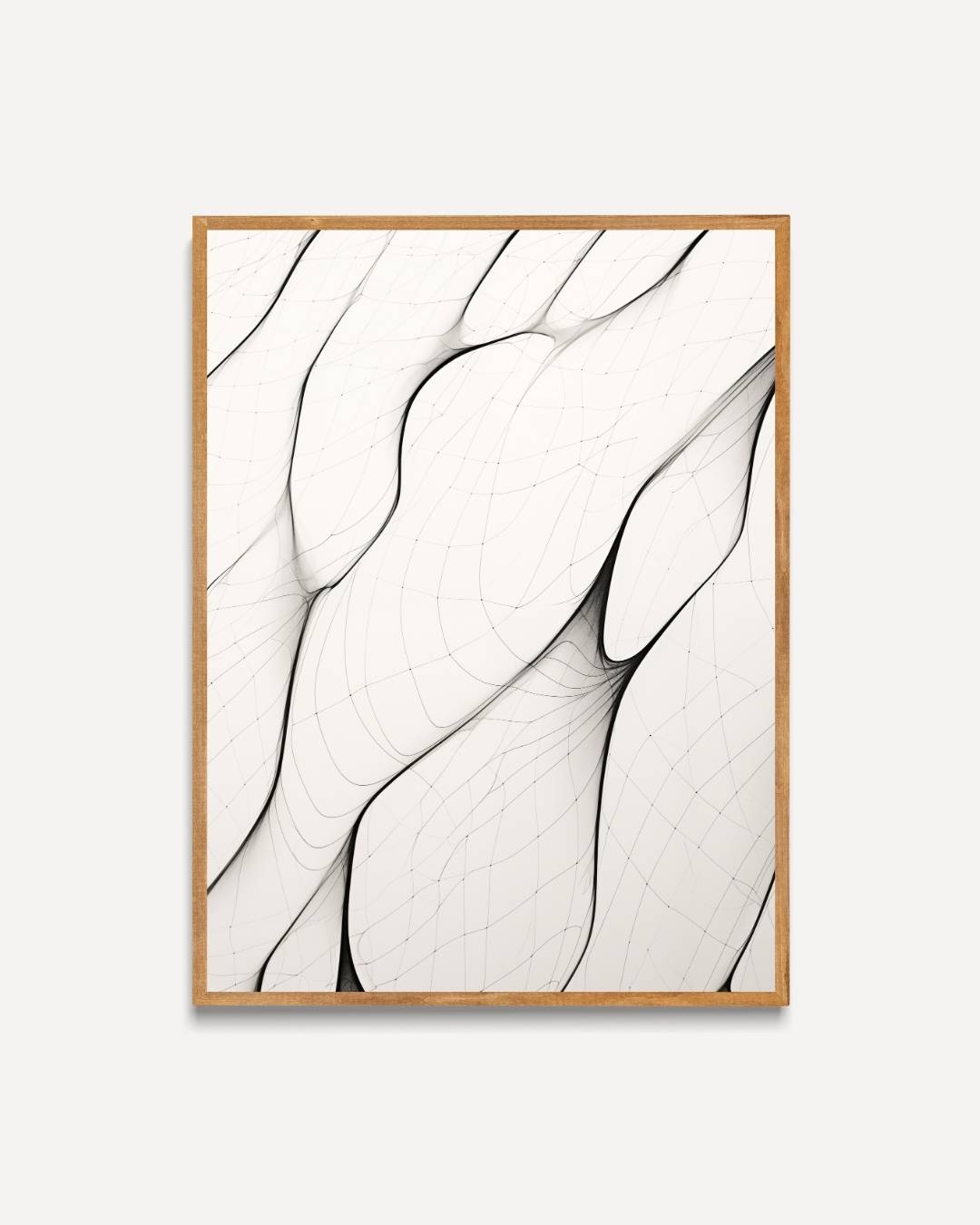 Organische lijnenstructuur Poster