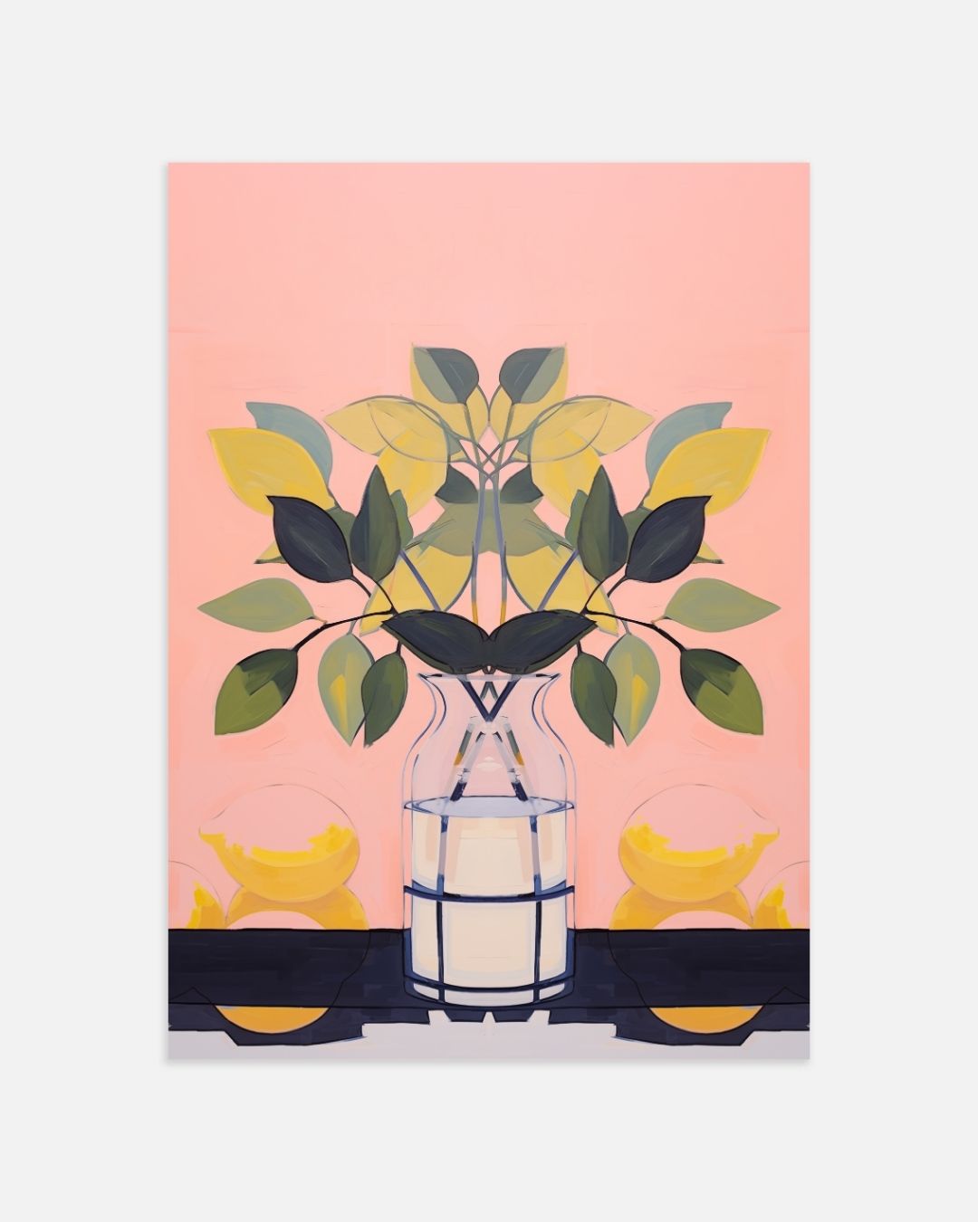 Rustikales Blumenvasen-Poster