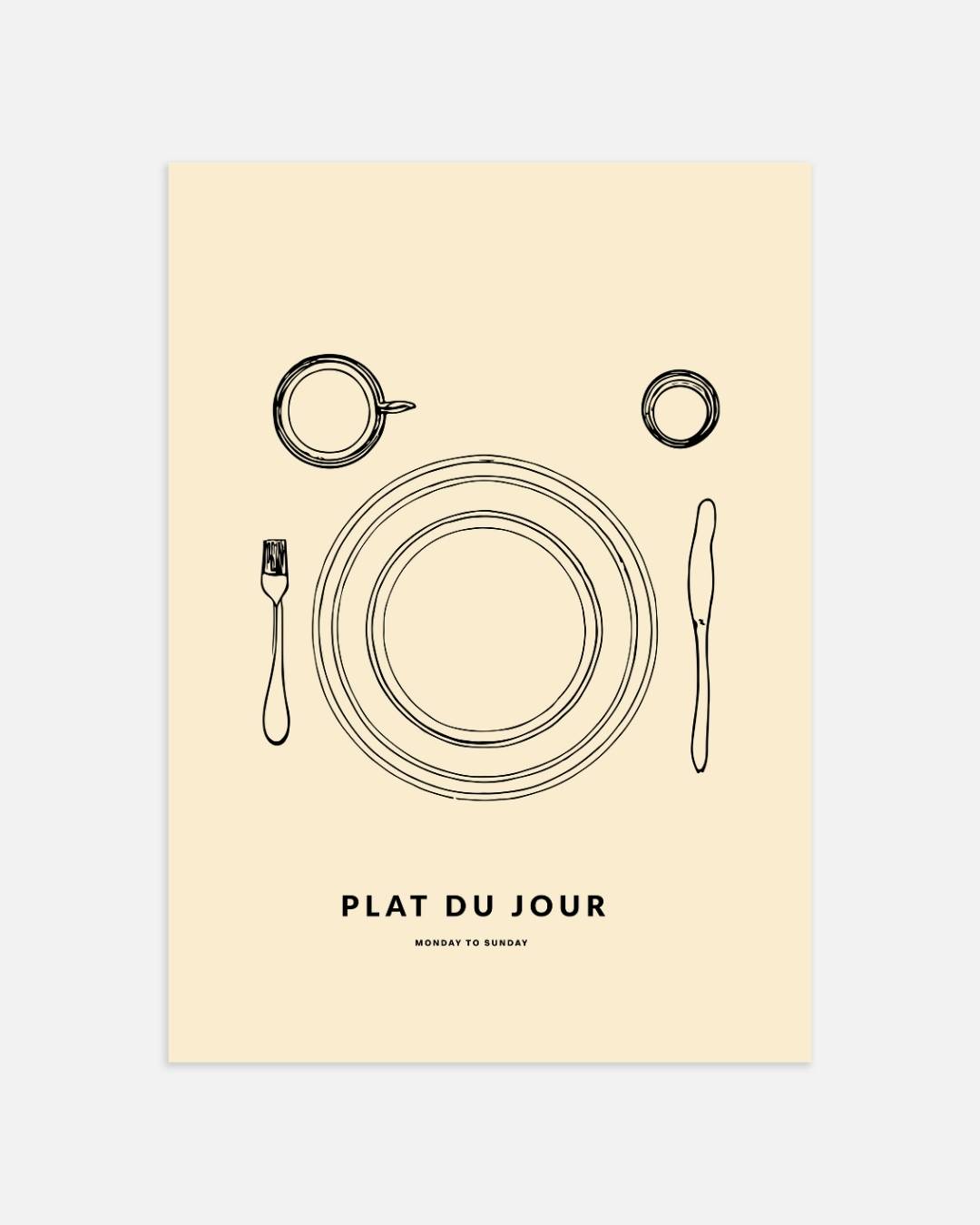 Plat du jour Poster