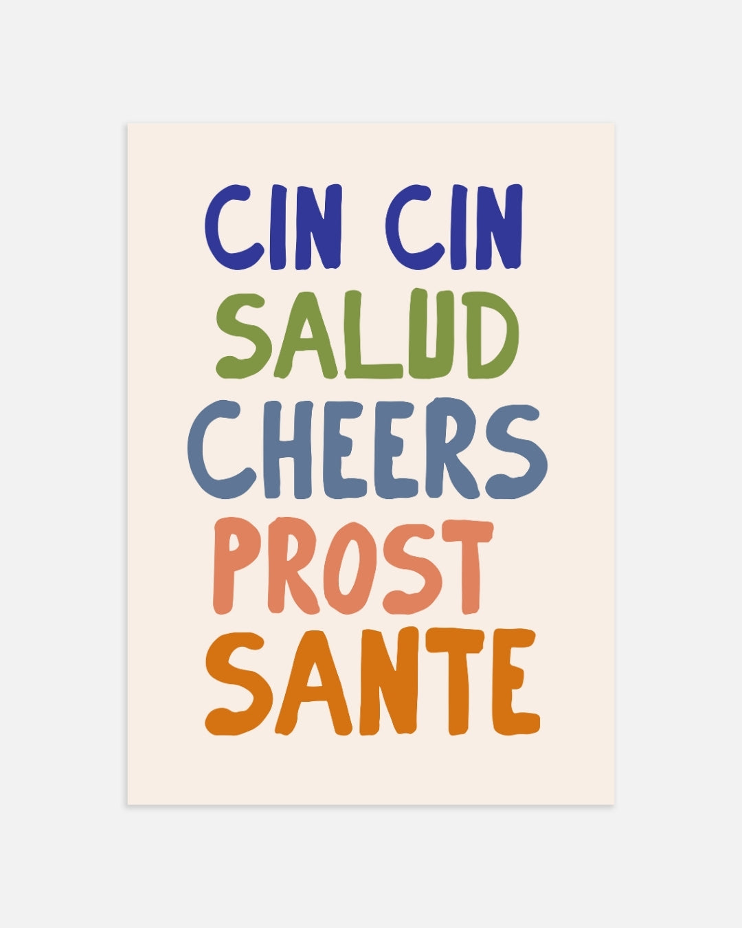 Internationale Toast Poster