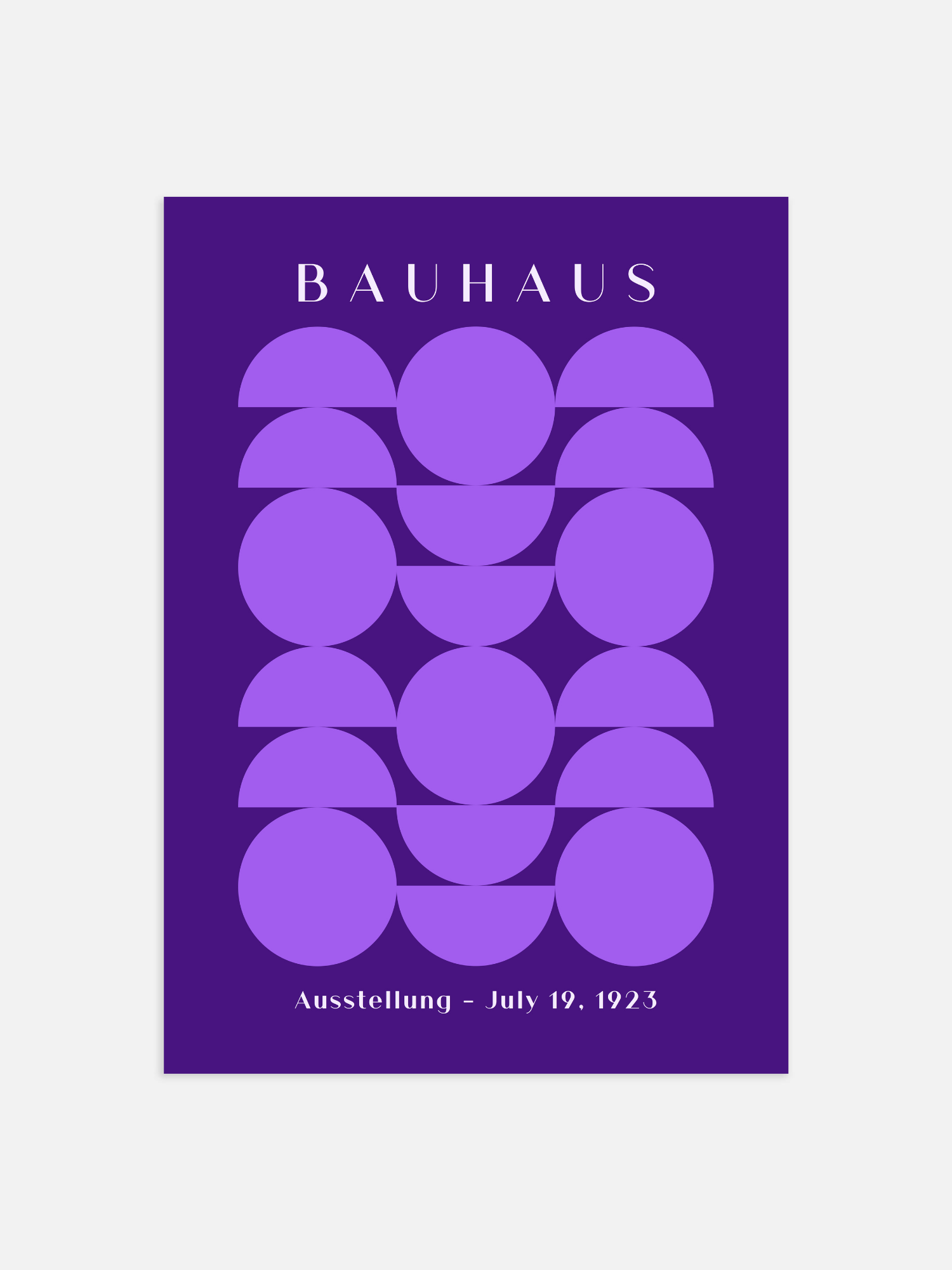 Bauhaus paars 1923 Poster