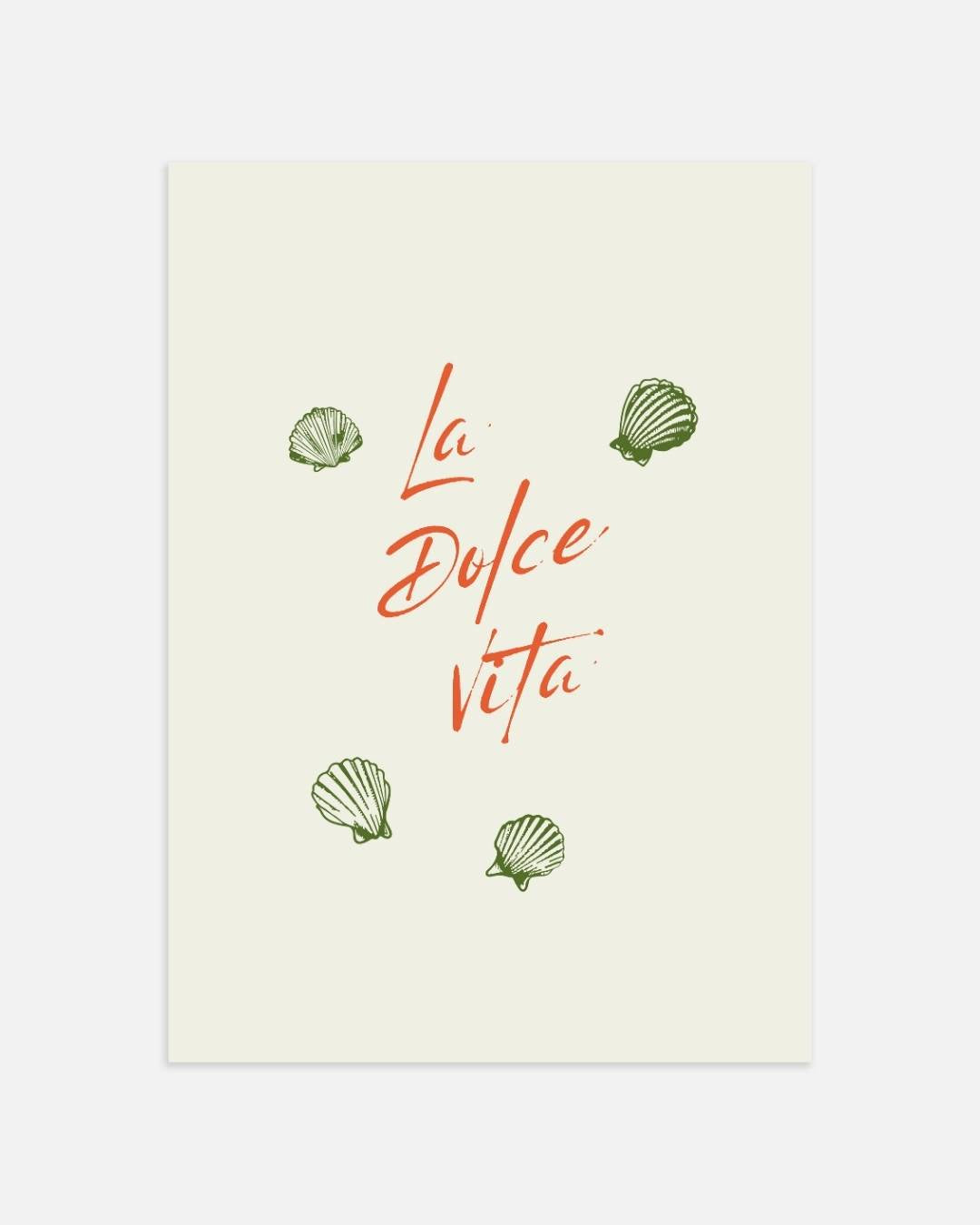 Schelpen La Dolce Vita Poster