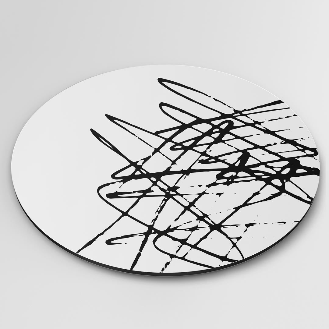 Moderne abstracte muurcirkel