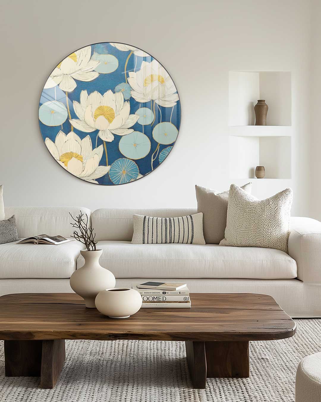 Elegante Lotus Muurcirkel