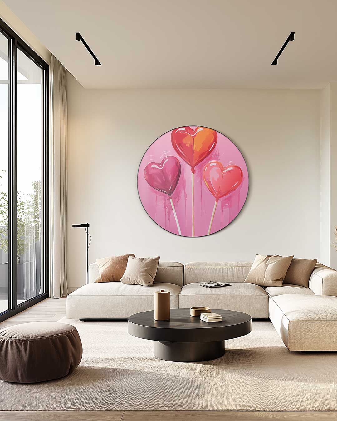 Hartenliefde Muurcirkel-WallArtistic