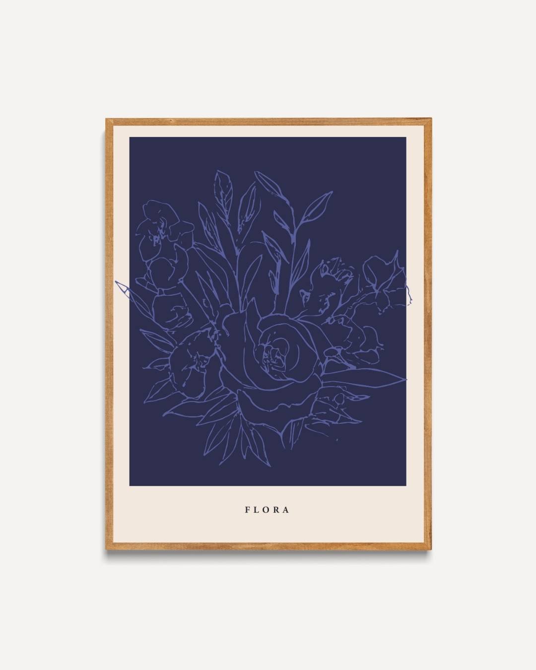 Donkere botanische schets Poster