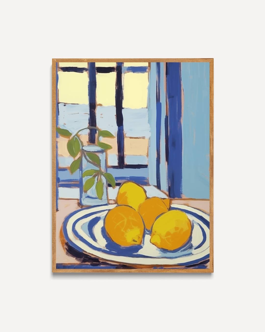 Citroenen bij het raam Poster