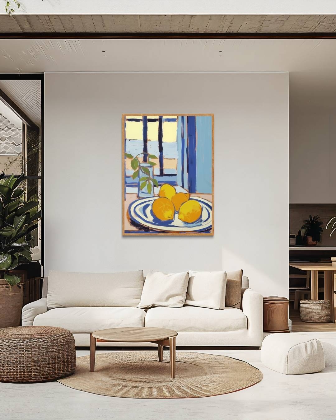 Citroenen bij het raam Poster