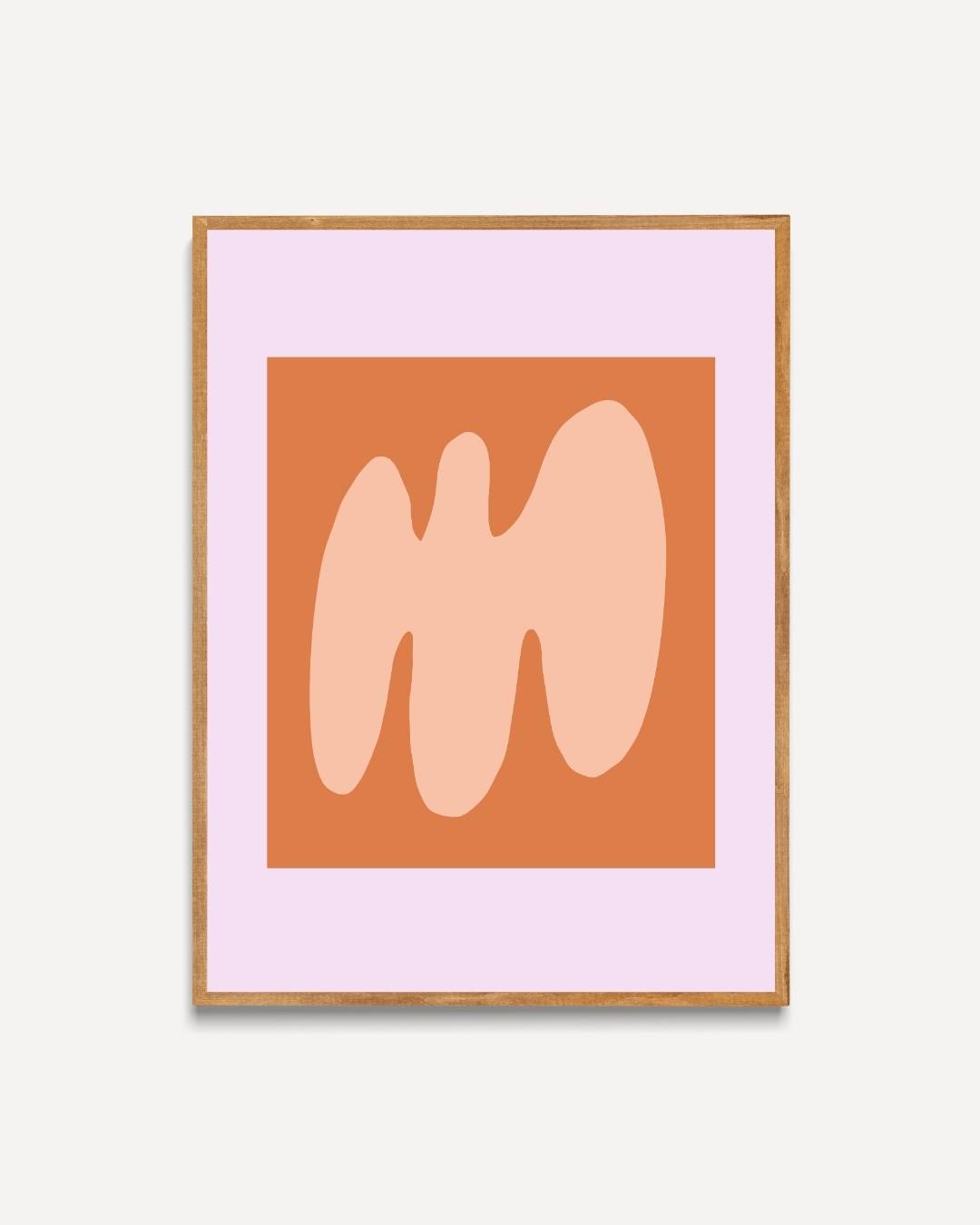 Abstract terracotta Poster