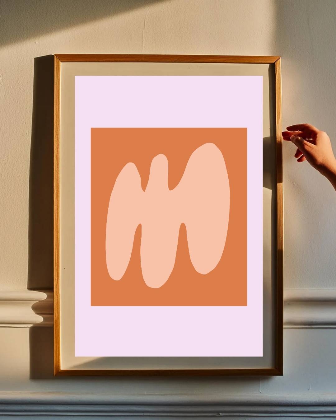 Abstract terracotta Poster