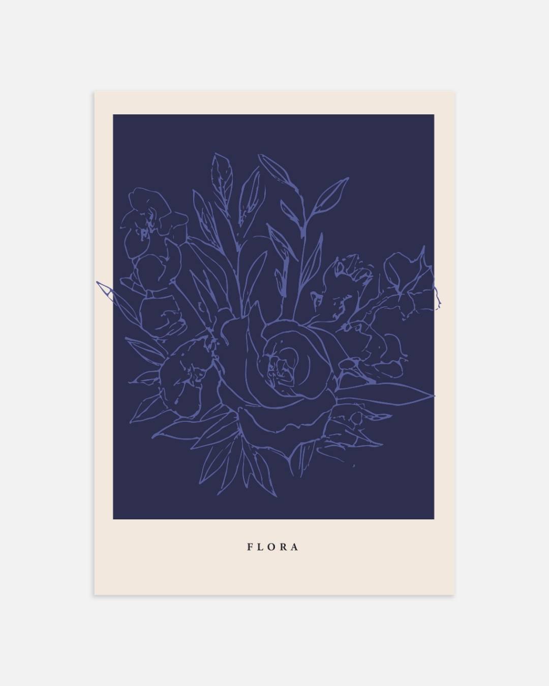 Donkere botanische schets Poster