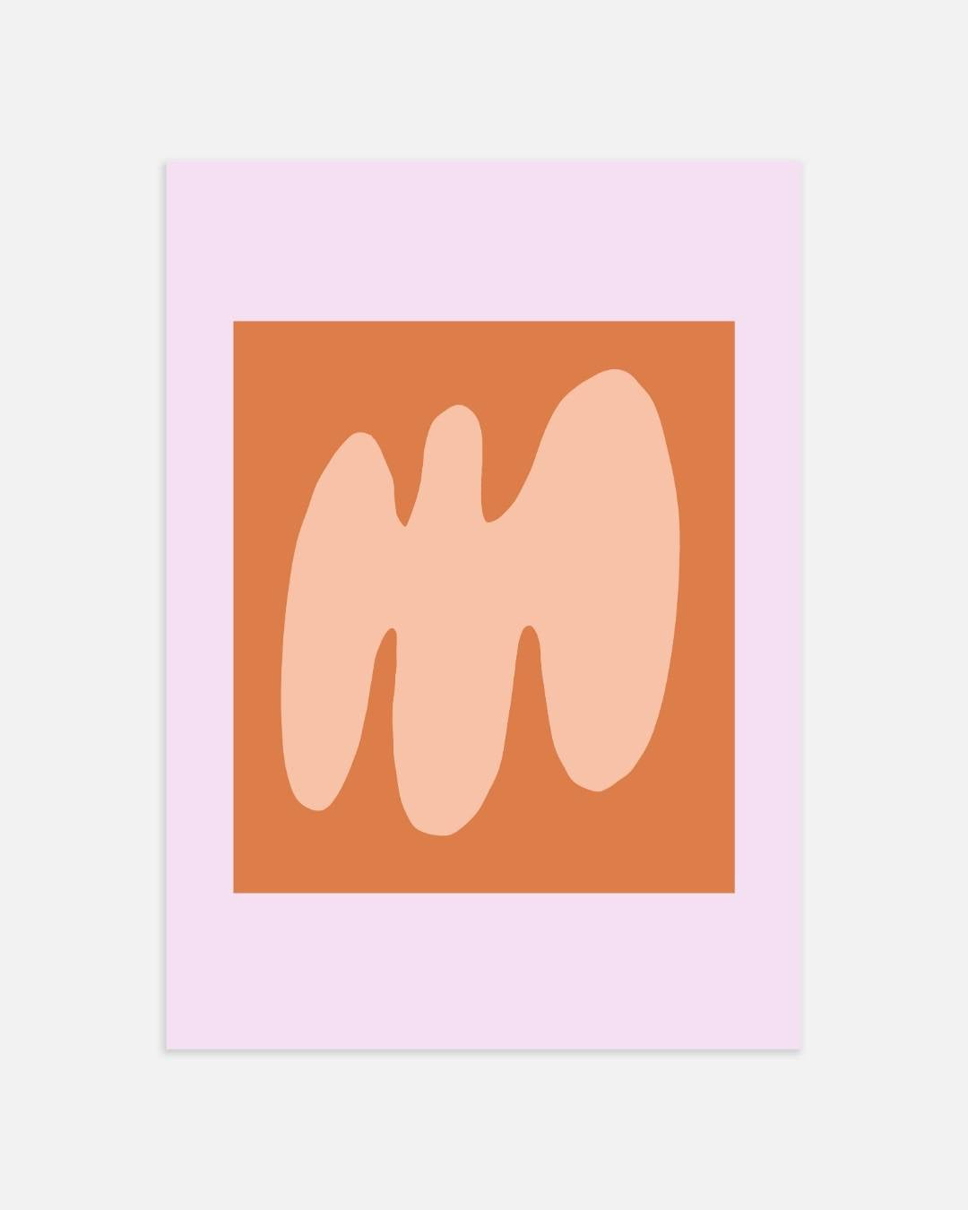 Abstract terracotta Poster