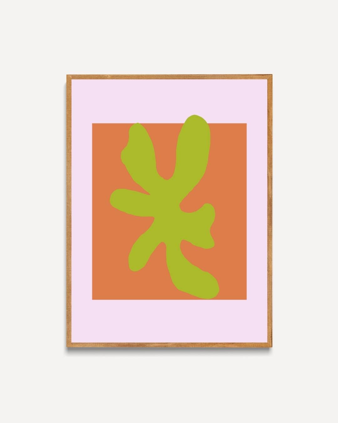 Abstract green shape Poster