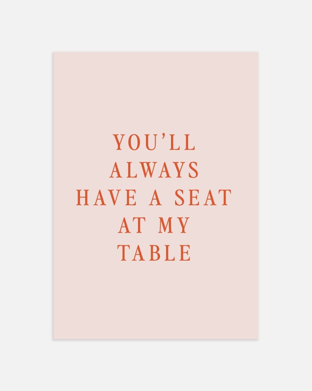 Seat at My Table Poster