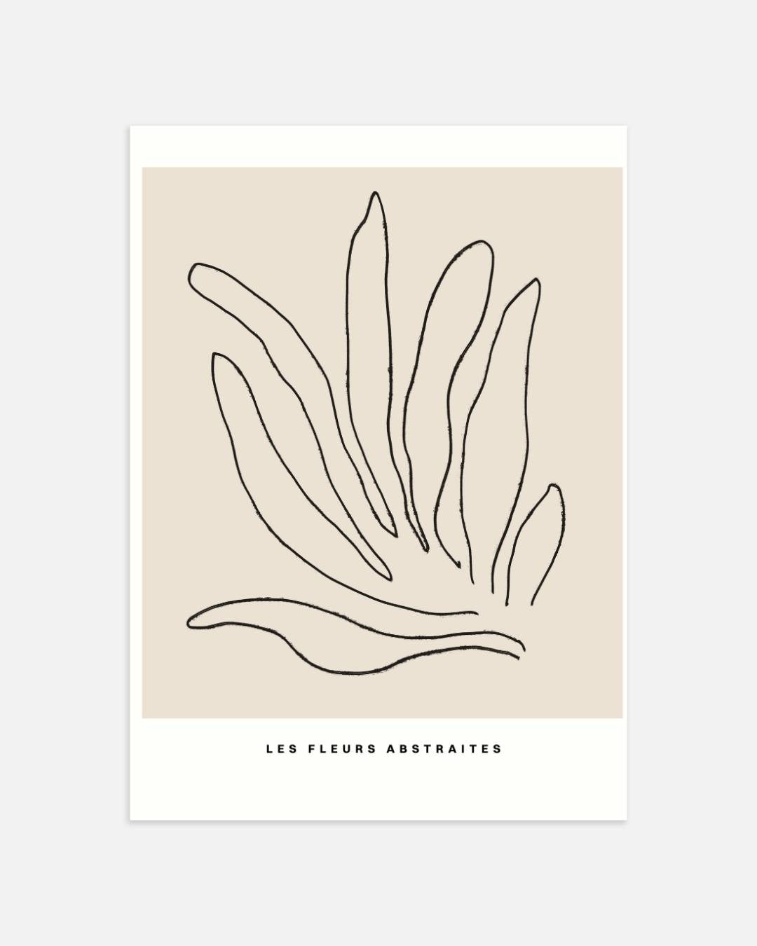 Les fleurs abstraites Poster