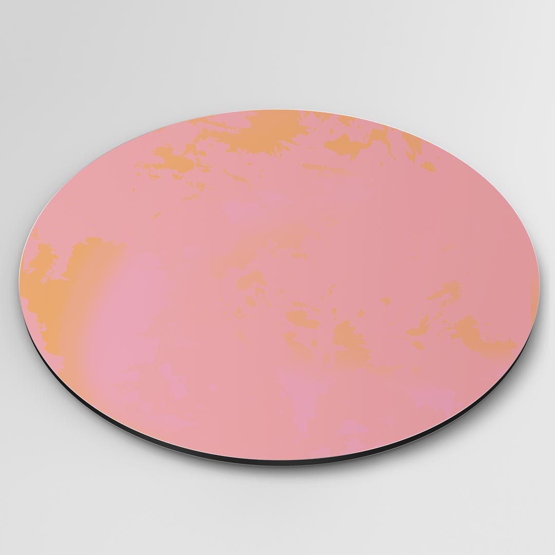 Vrolijke Roze Muurcirkel