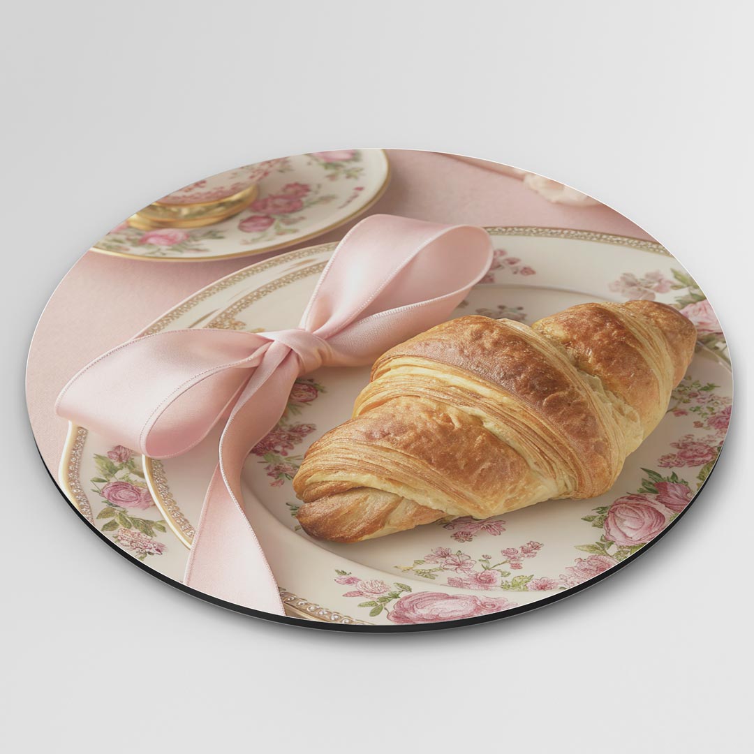 Vintage Roze Bloemen Muurcirkel