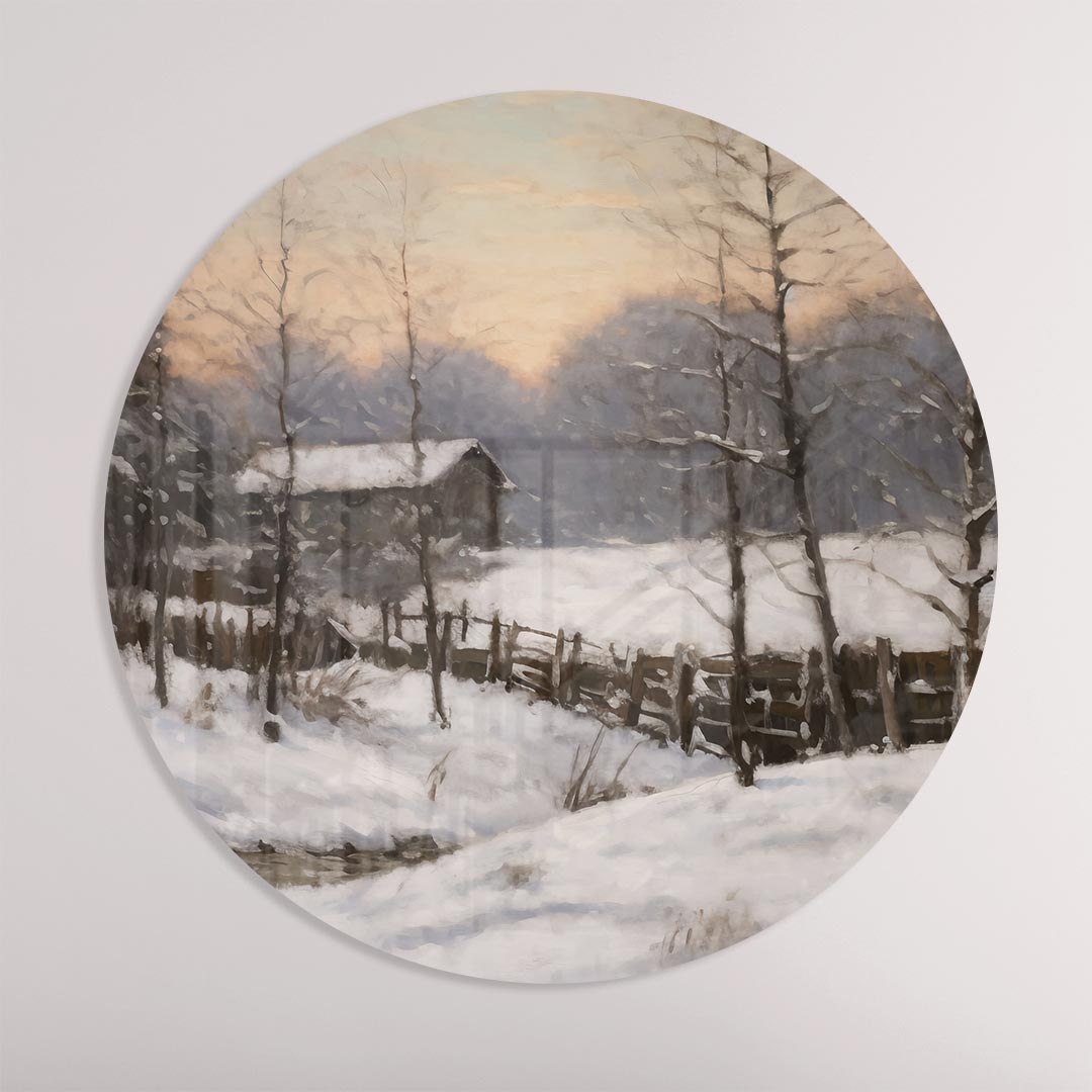 Winterse Sfeer Muurcirkel