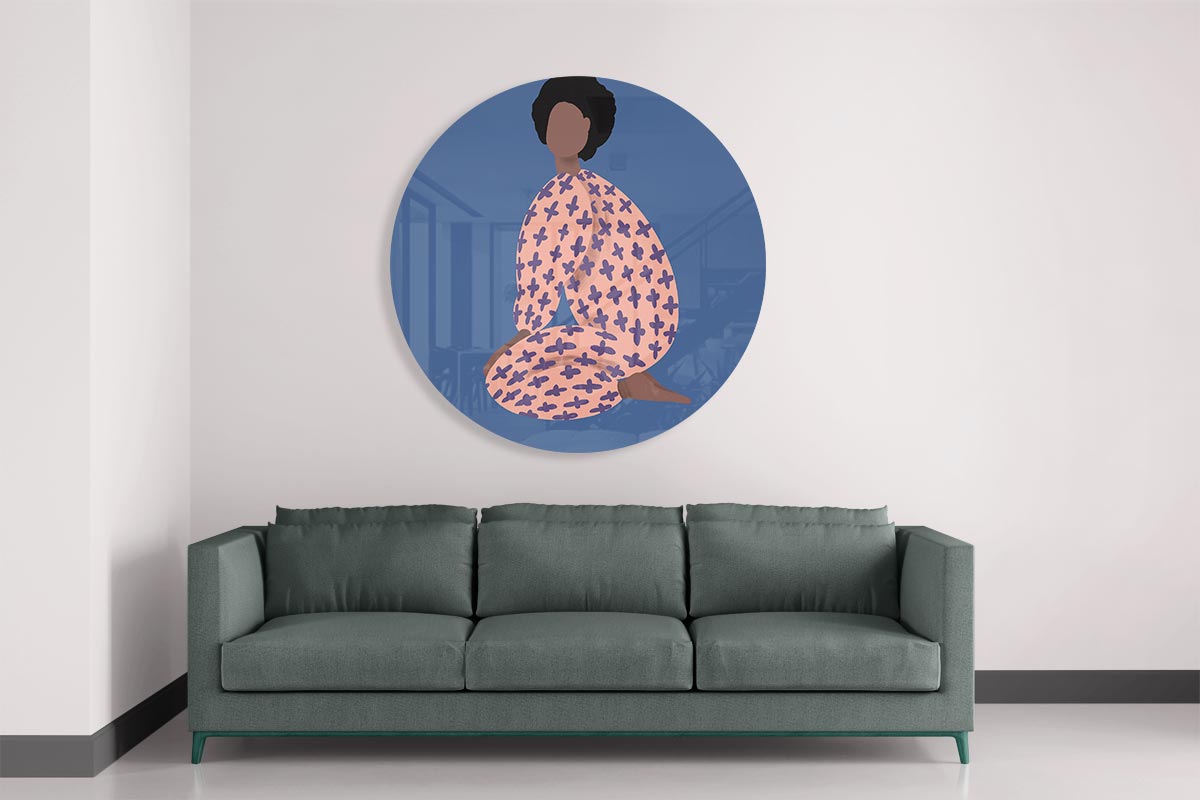 Moderne Artistieke Muurcirkel-WallArtistic