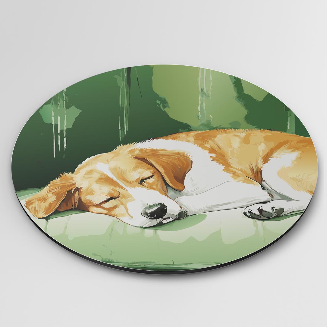 Snoezige Hond Muurcirkel