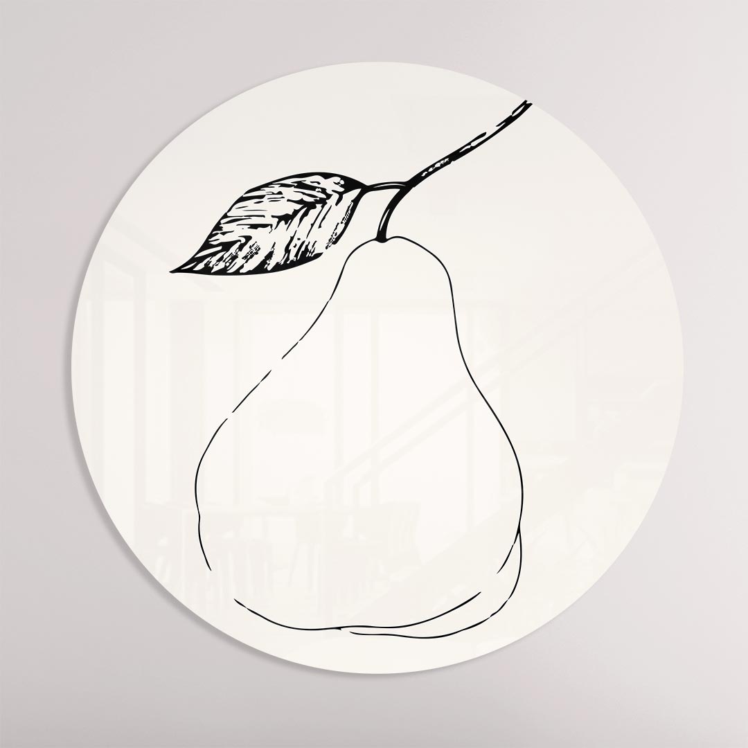 Elegante Peer Muurcirkel