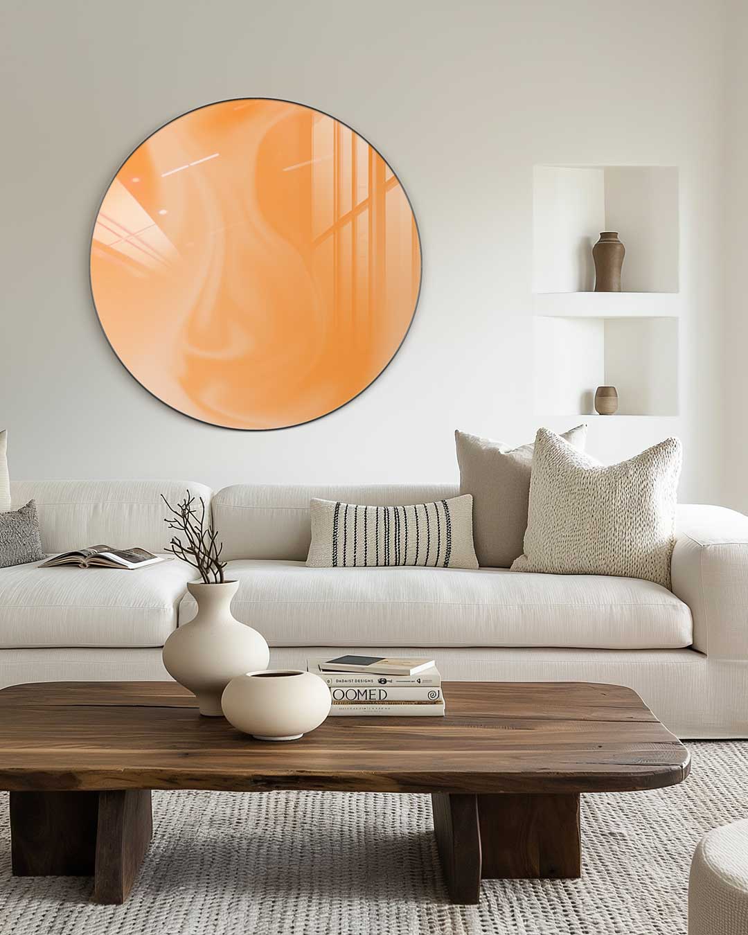 Warme Oranje Muurcirkel