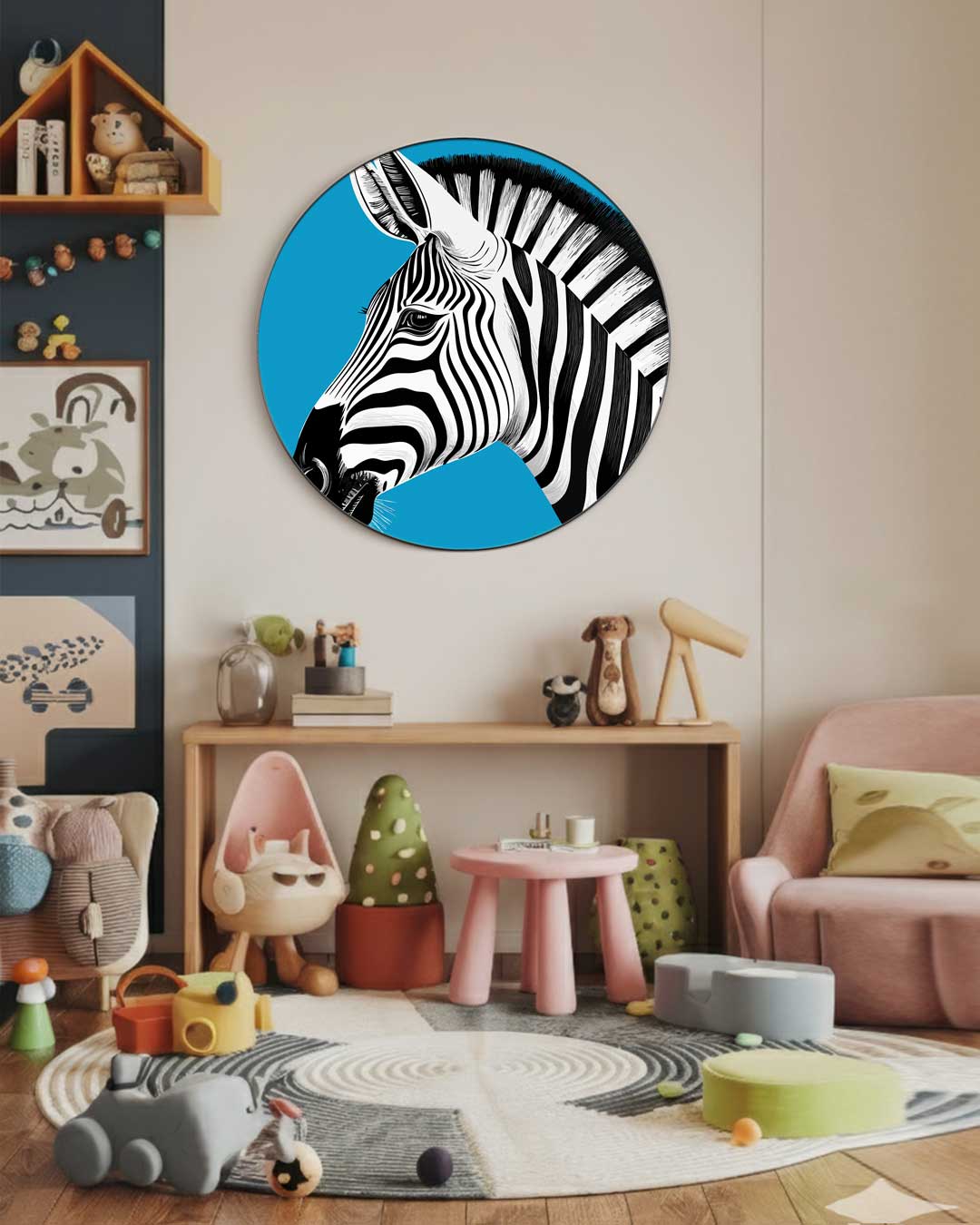 Zebra Muurcirkel