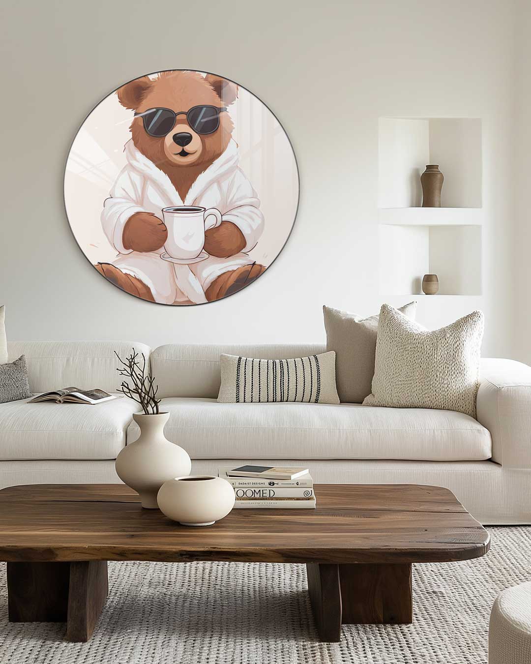 Relaxte Berencirkel Muurcirkel-WallArtistic