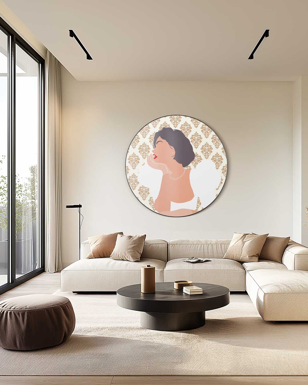 Klassieke Dames Muurcirkel-WallArtistic