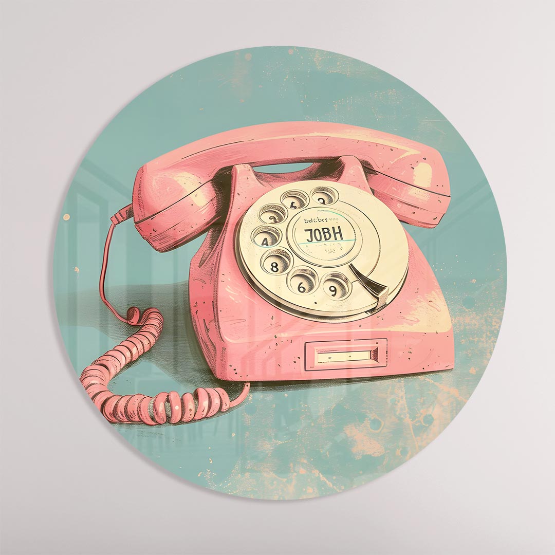 Retro Telefoon Muurcirkel