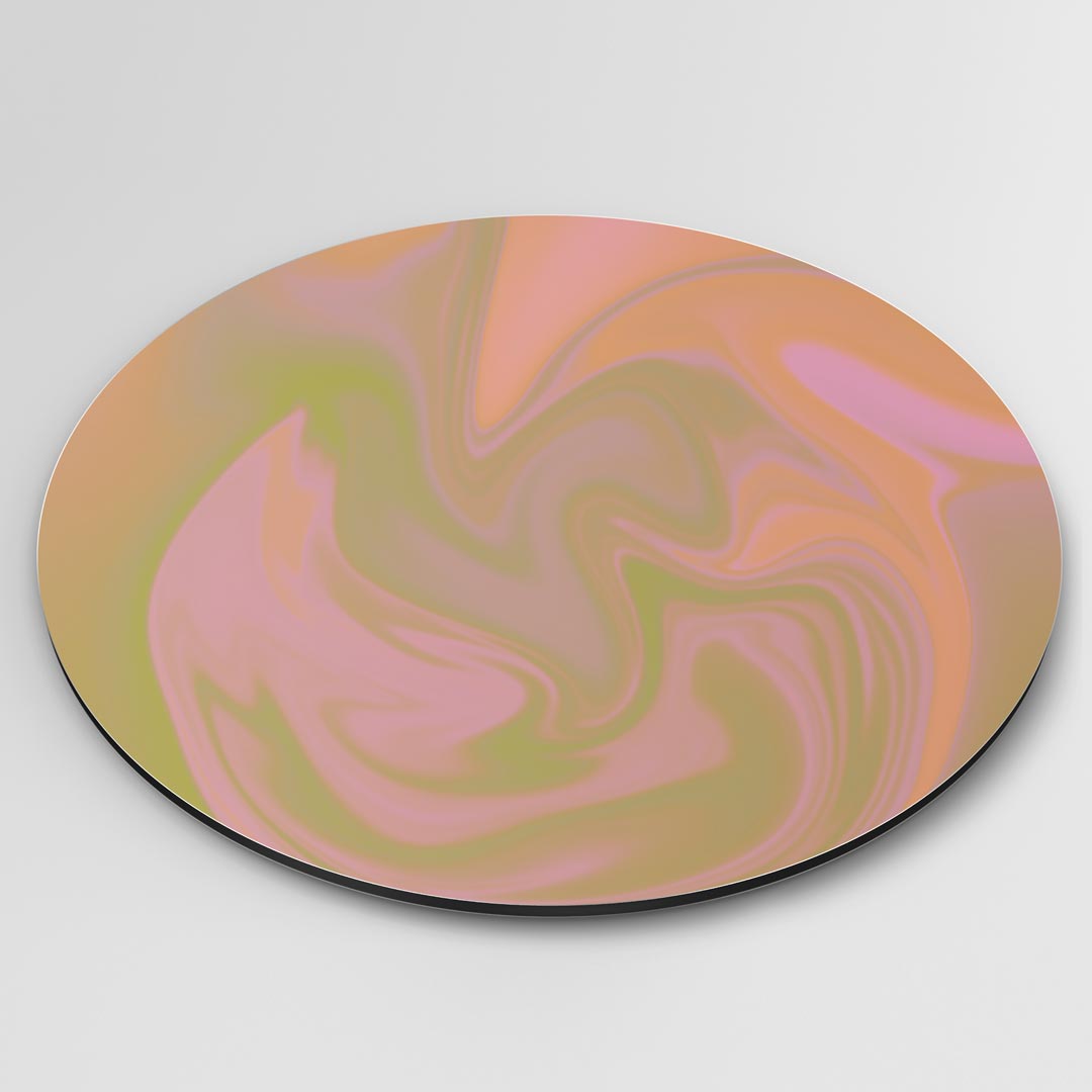 Vrolijke Abstracte Muurcirkel