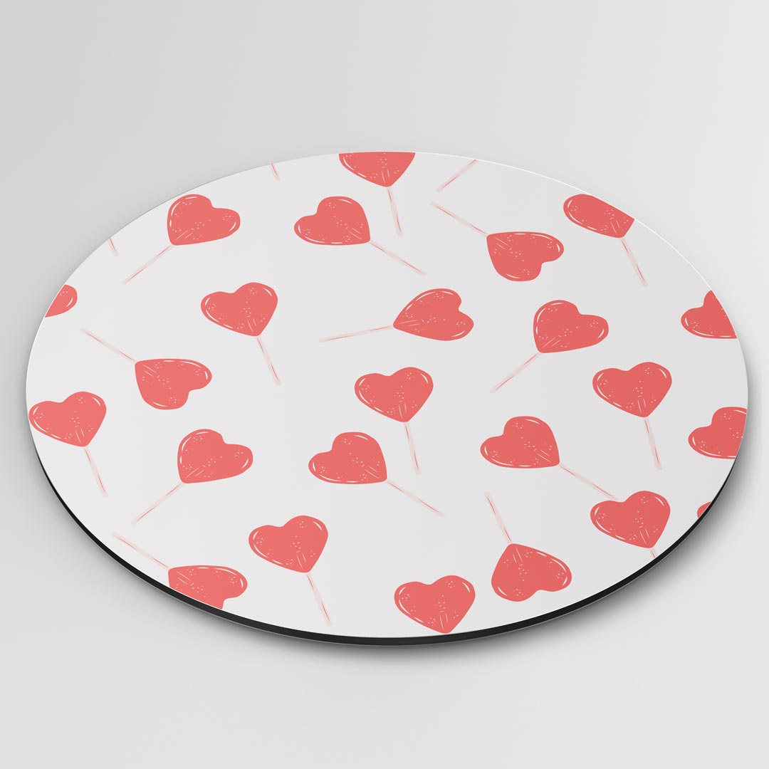Liefdevolle Hartjes Muurcirkel-WallArtistic
