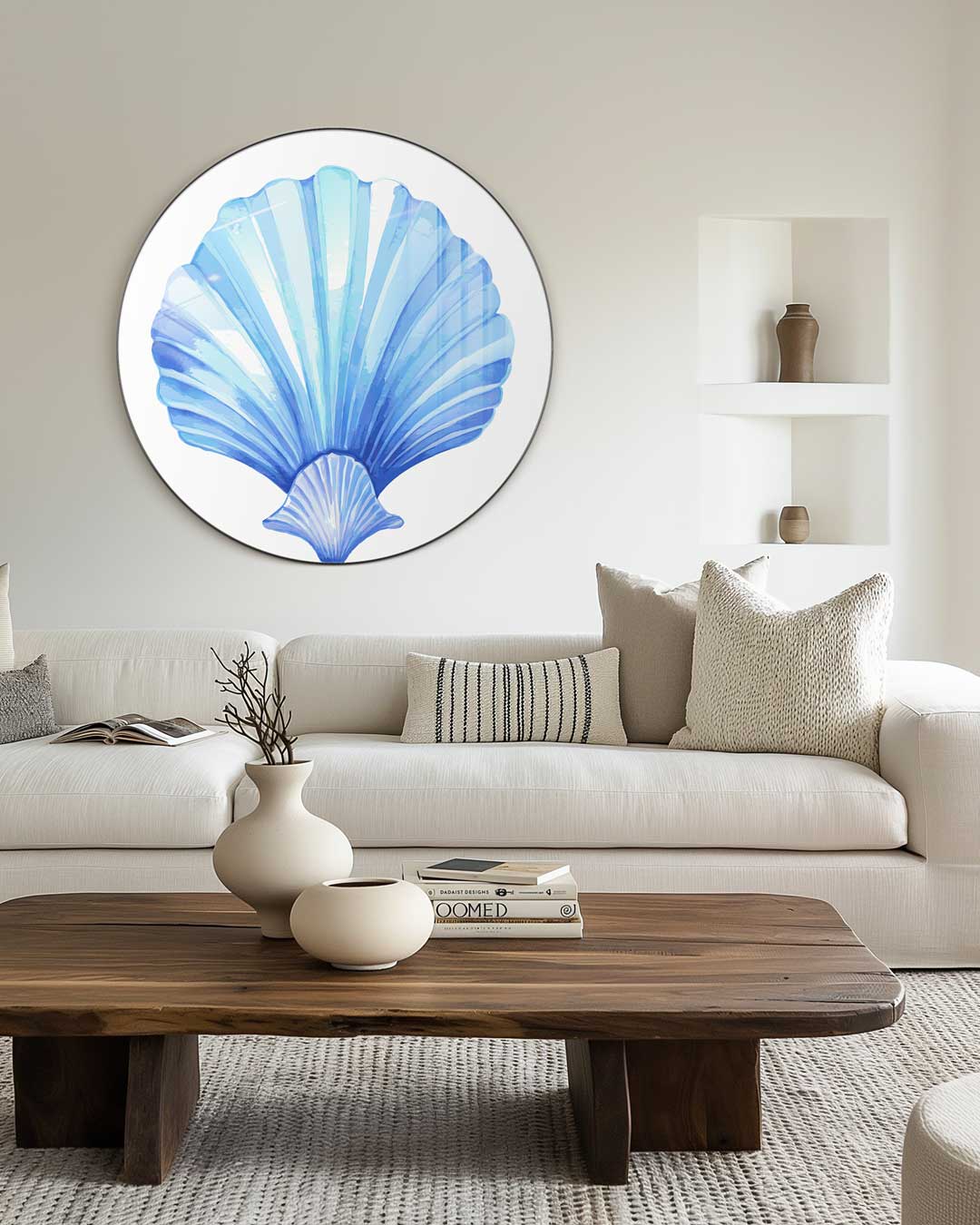 Blauwe Schelp Muurcirkel