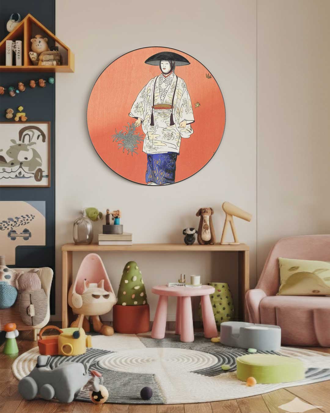 Japanse Elegantie Muurcirkel-WallArtistic