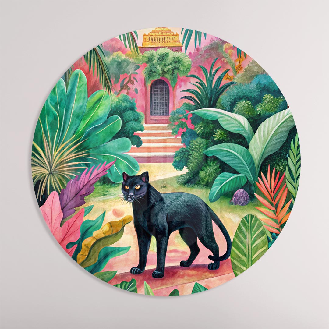 Jungle Panter Wandcirkel Muurcirkel