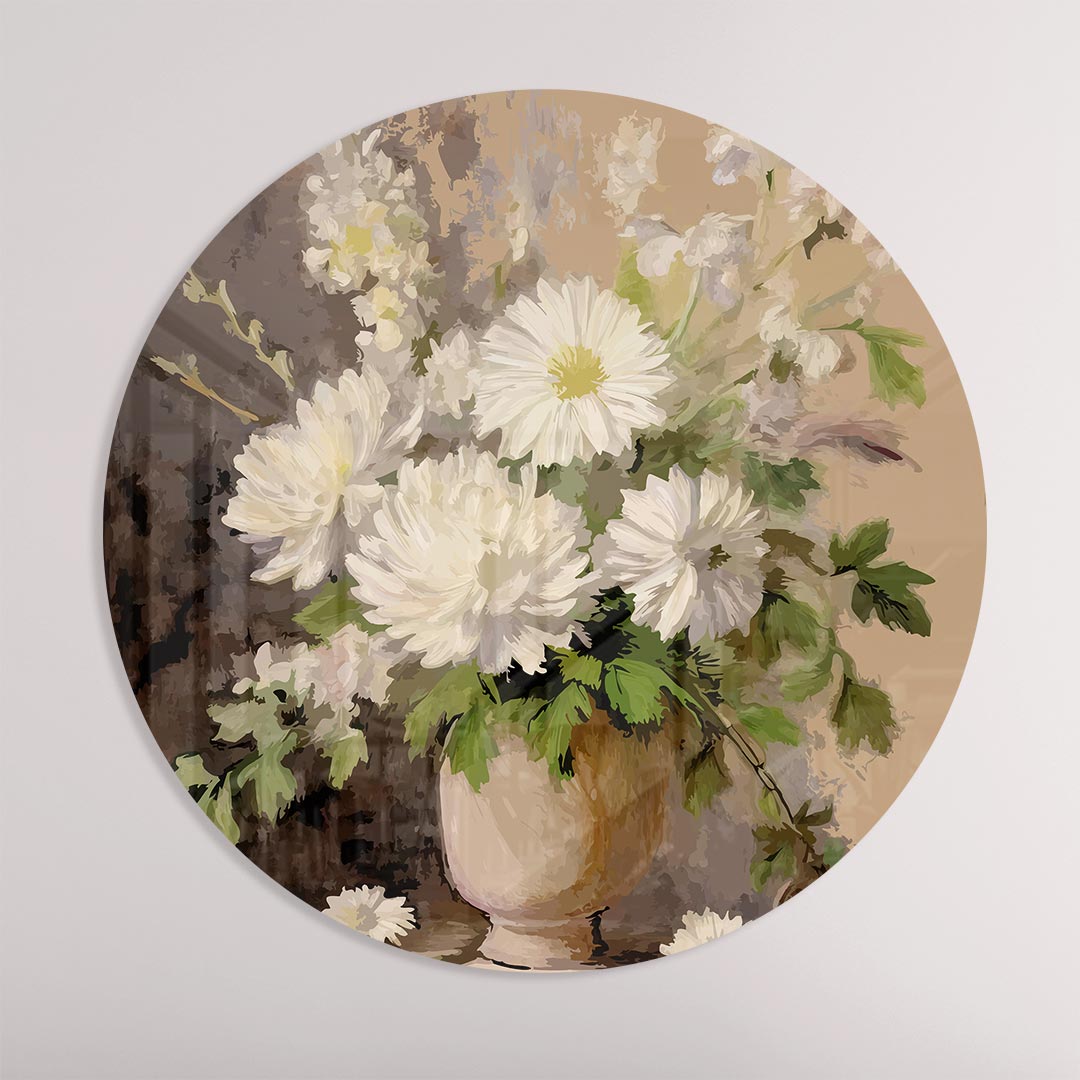 Rustieke Bloemen Muurcirkel