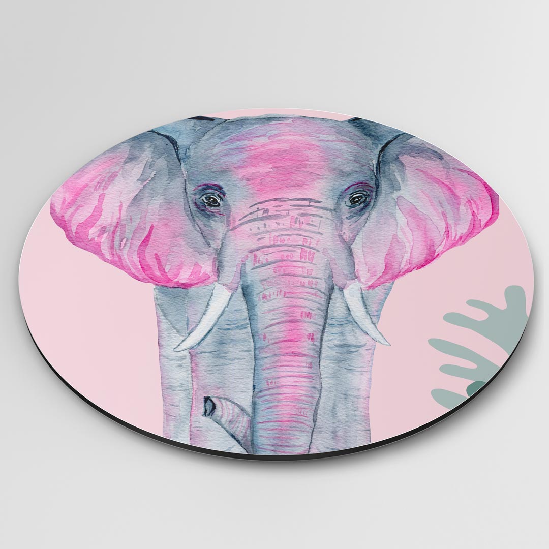 Dromerige Olifant Muurcirkel-WallArtistic