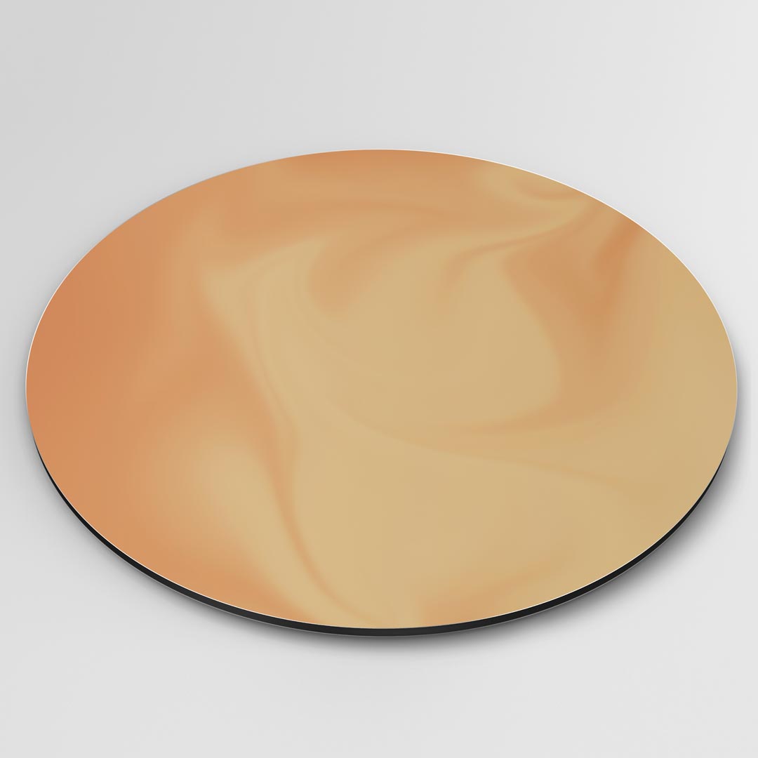 Warme Oranje Droomcirkel Muurcirkel