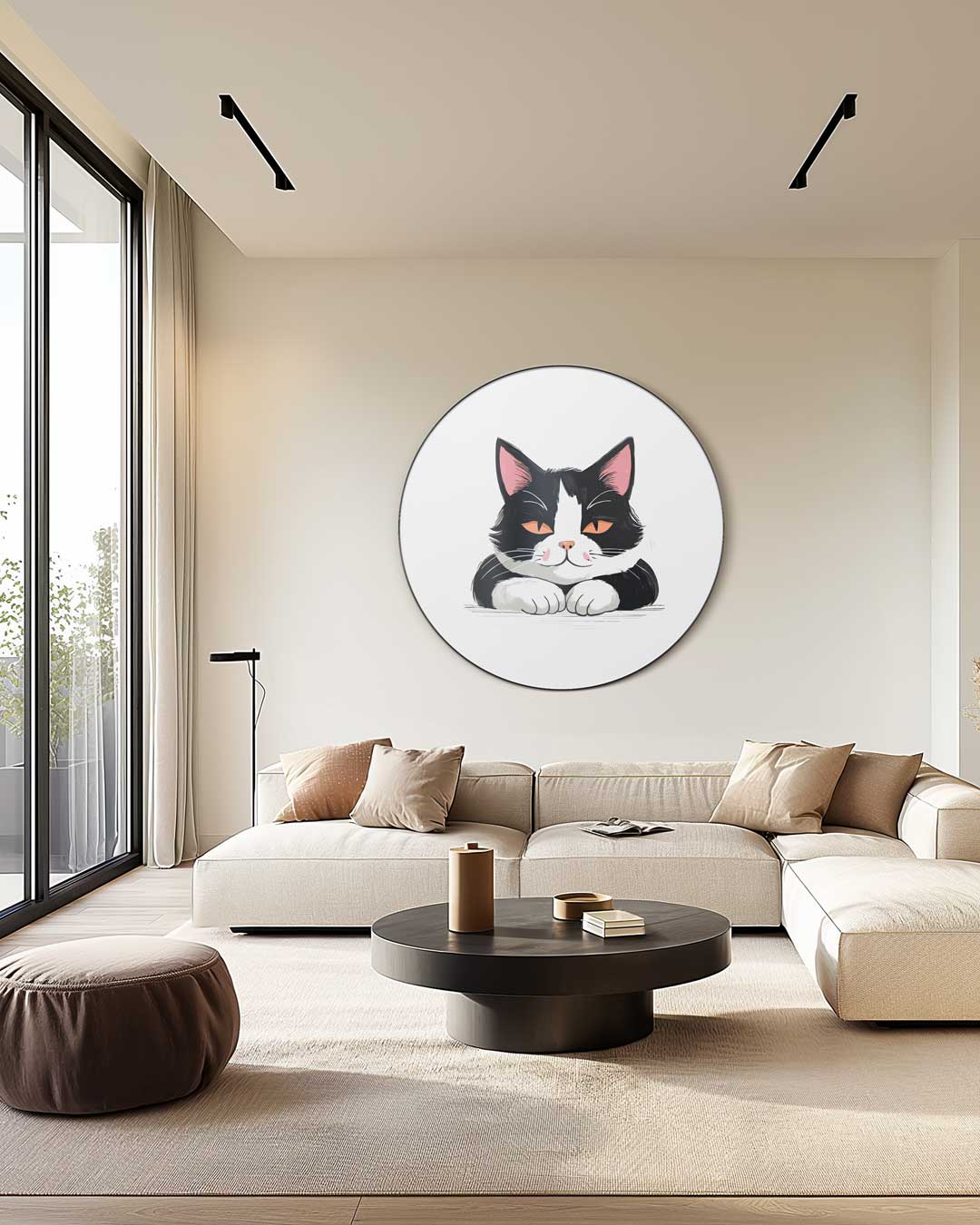 Schattige Kat Muurcirkel