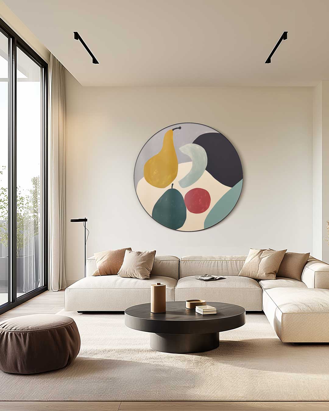 Moderne Fruitstilleven Muurcirkel-WallArtistic