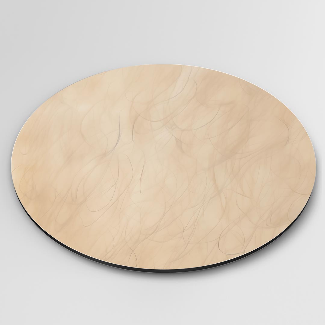 Zachte Beige Muurcirkel