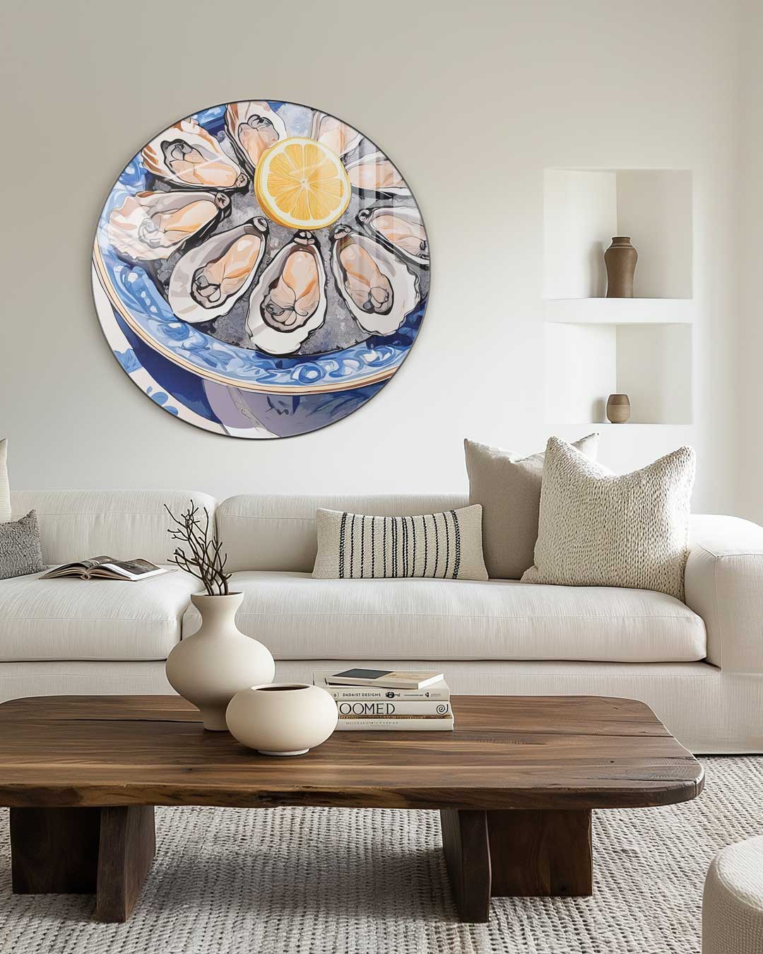 Perfecte Oesters Muurcirkel-WallArtistic