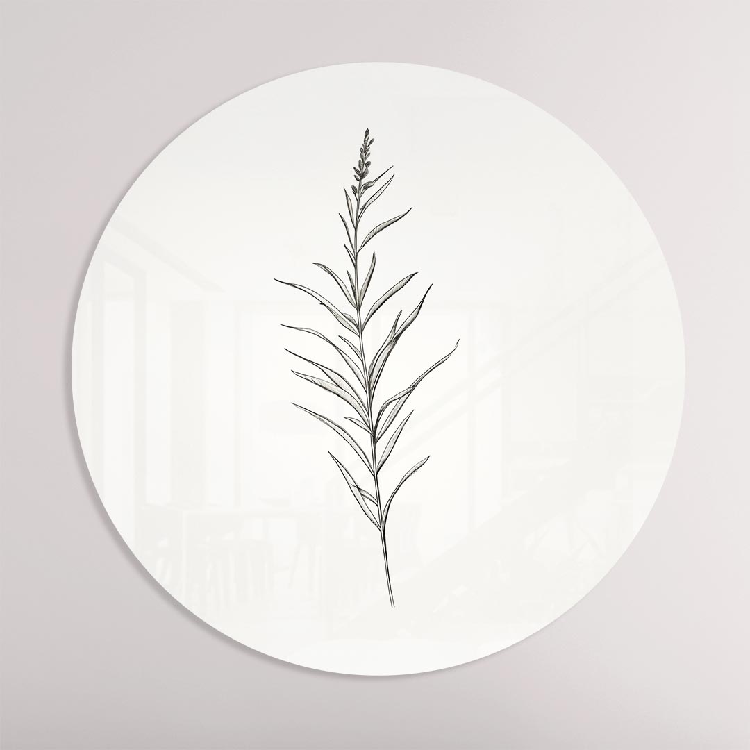 Minimalistische Botanische Muurcirkel
