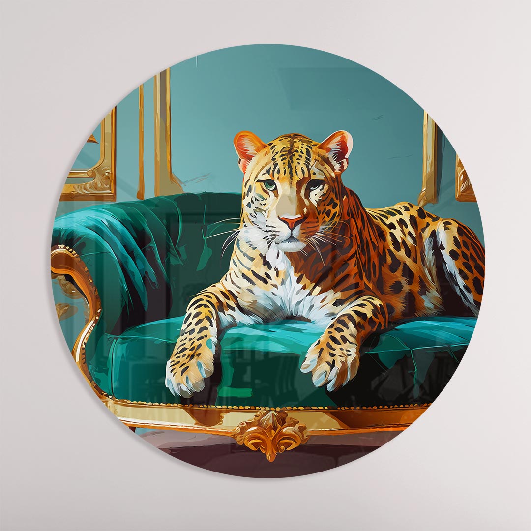 Luxe Panther Print Muurcirkel