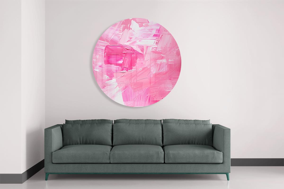 Romantische Roze Muurcirkel