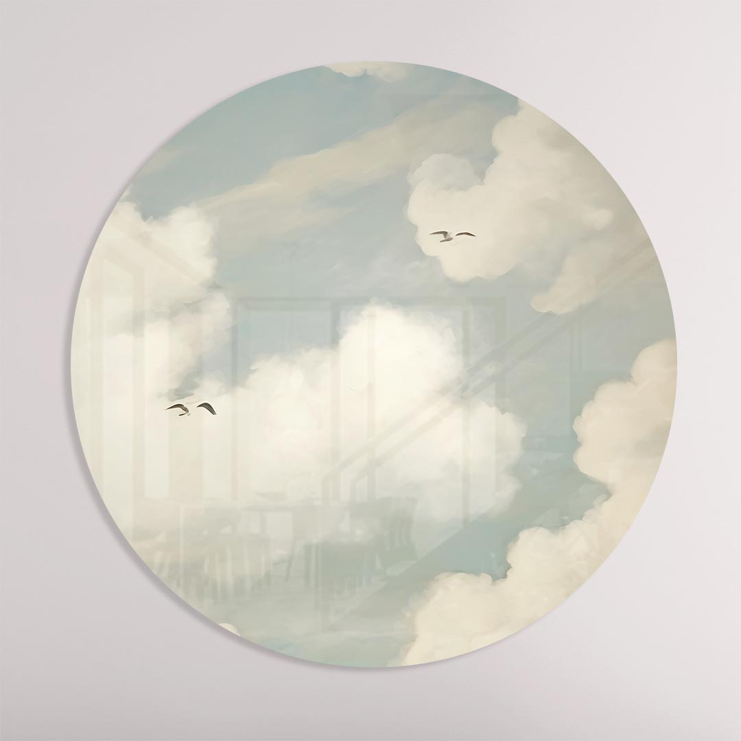 Dromerige Wolken Muurcirkel