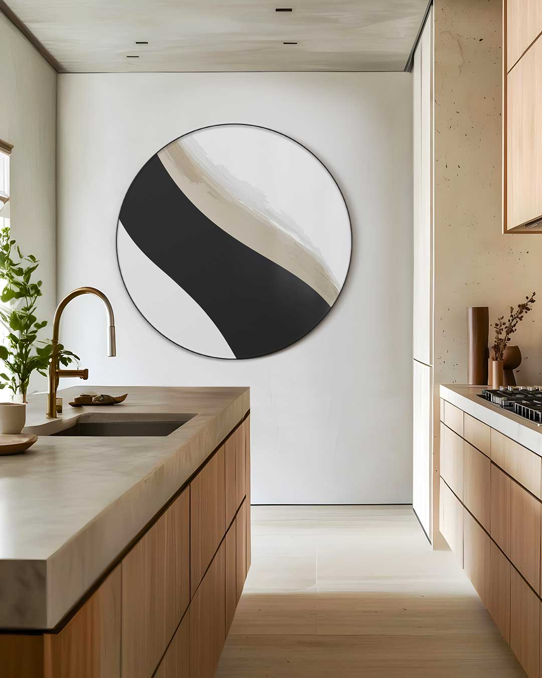 Elegante Muurcirkel Luxe Stijl