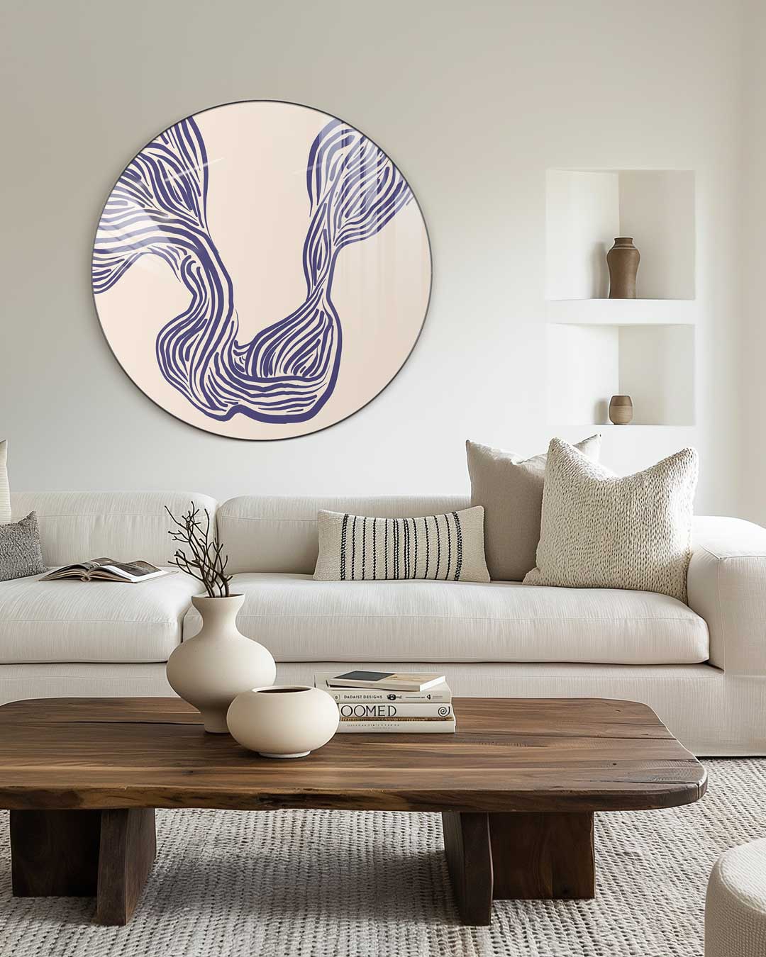 Elegante Lavendel Muurcirkel