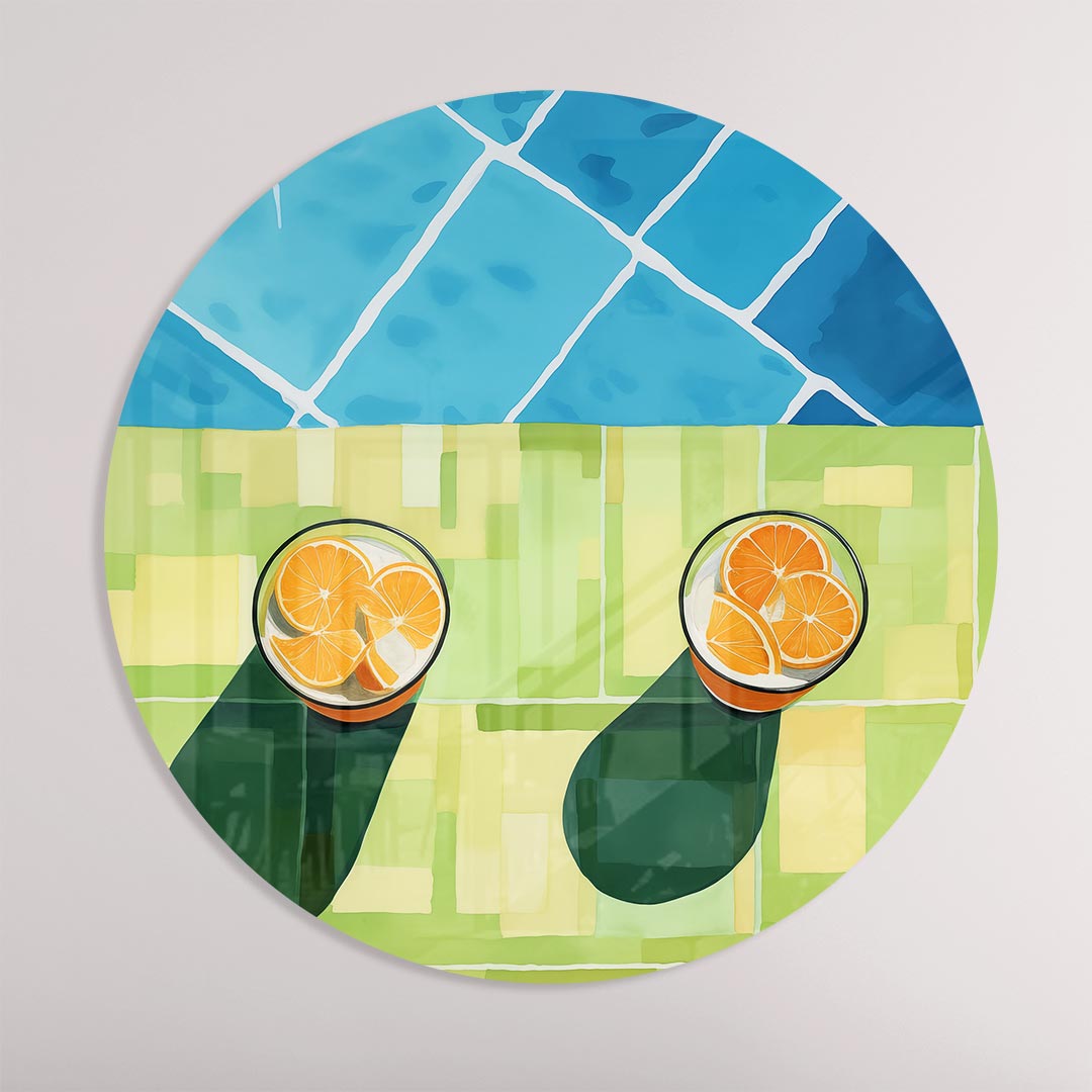 Zomerse Citrus Muurcirkel