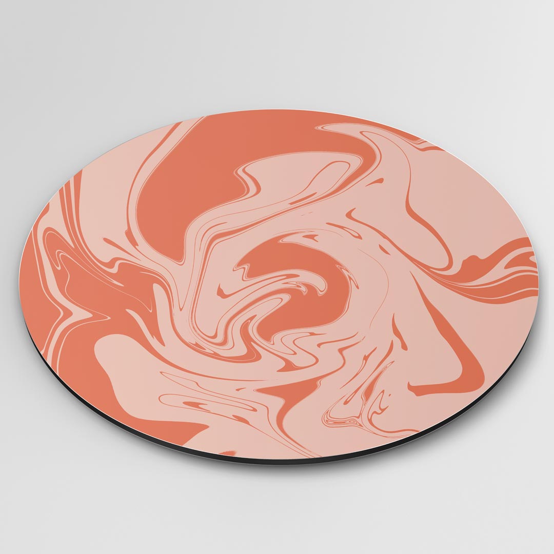Abstracte Oranje Muurcirkel